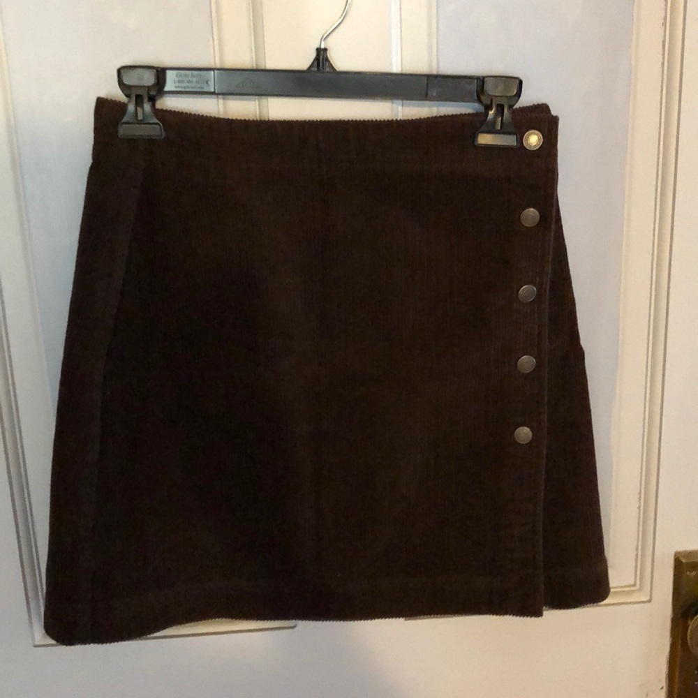 Corduroy mini skirt